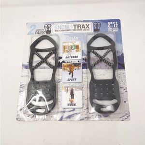 SNOWTRAX Men’s Winter Traction Hiking Walking Cleats for Snow Ice Rock 8 -12